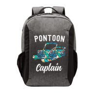 Pontoon Hawaiian Funny Pontoon Boat Captain Vector Backpack