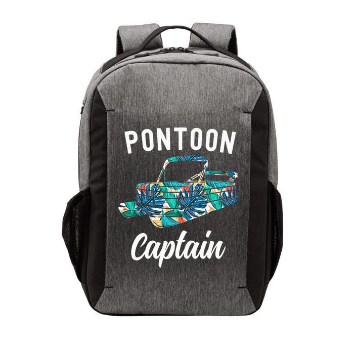 Pontoon Hawaiian Funny Pontoon Boat Captain Vector Backpack