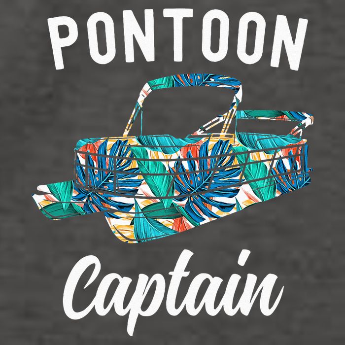 Pontoon Hawaiian Funny Pontoon Boat Captain Vector Backpack