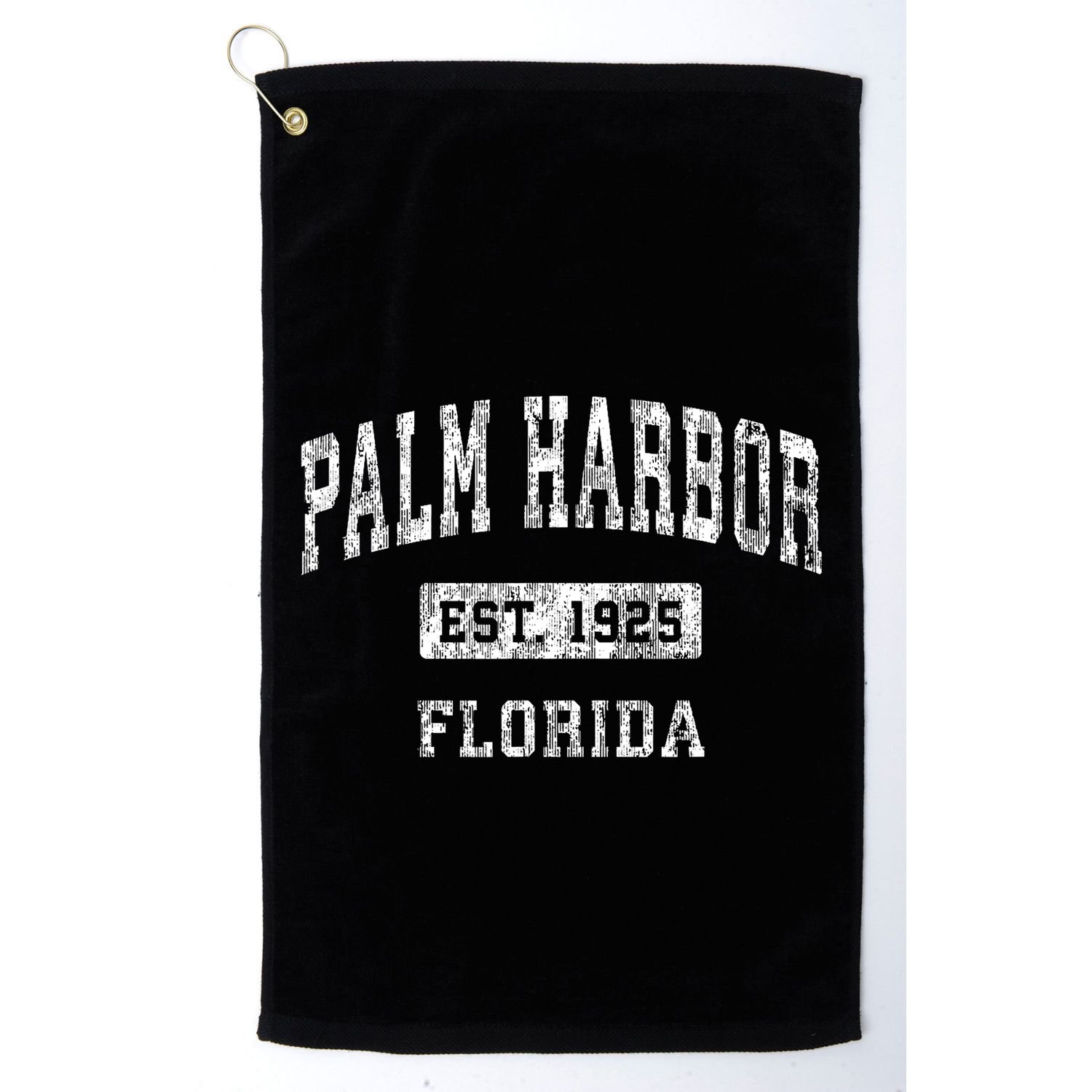 Palm Harbor Florida Fl Vintage Established Sports Golf Towel