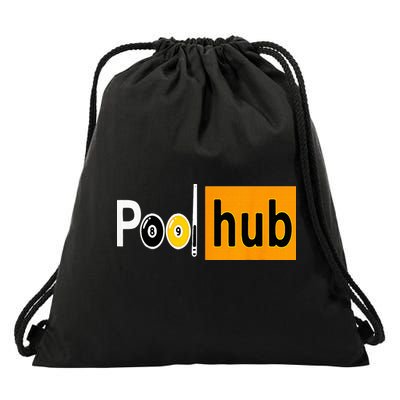 Pool Hub Funny Billiards Pool Team League Billiards Drawstring Bag