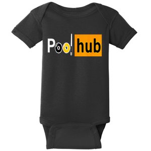 Pool Hub Funny Billiards Pool Team League Billiards Baby Bodysuit