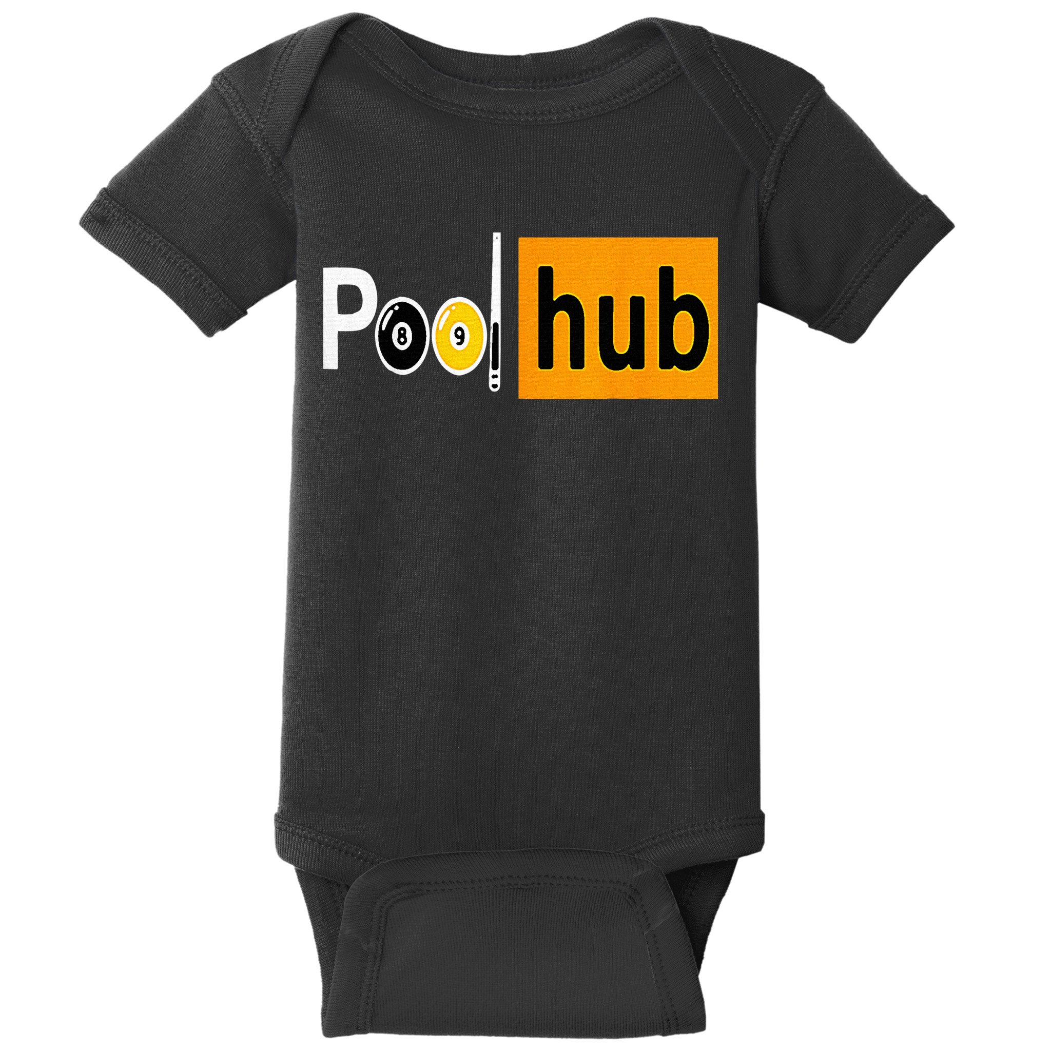 Pool Hub Funny Billiards Pool Team League Billiards Baby Bodysuit