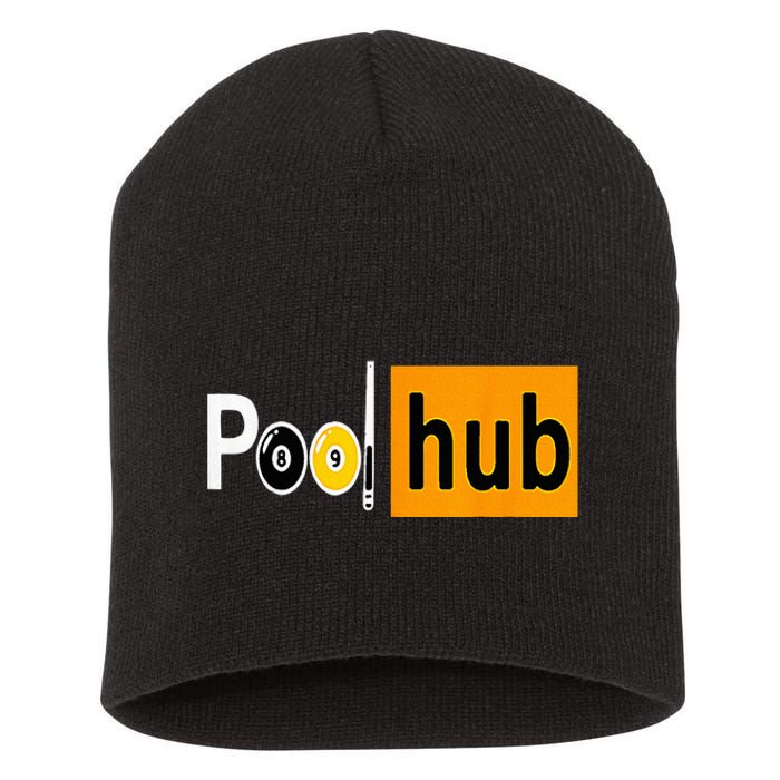 Pool Hub Funny Billiards Pool Team League Billiards Short Acrylic Beanie