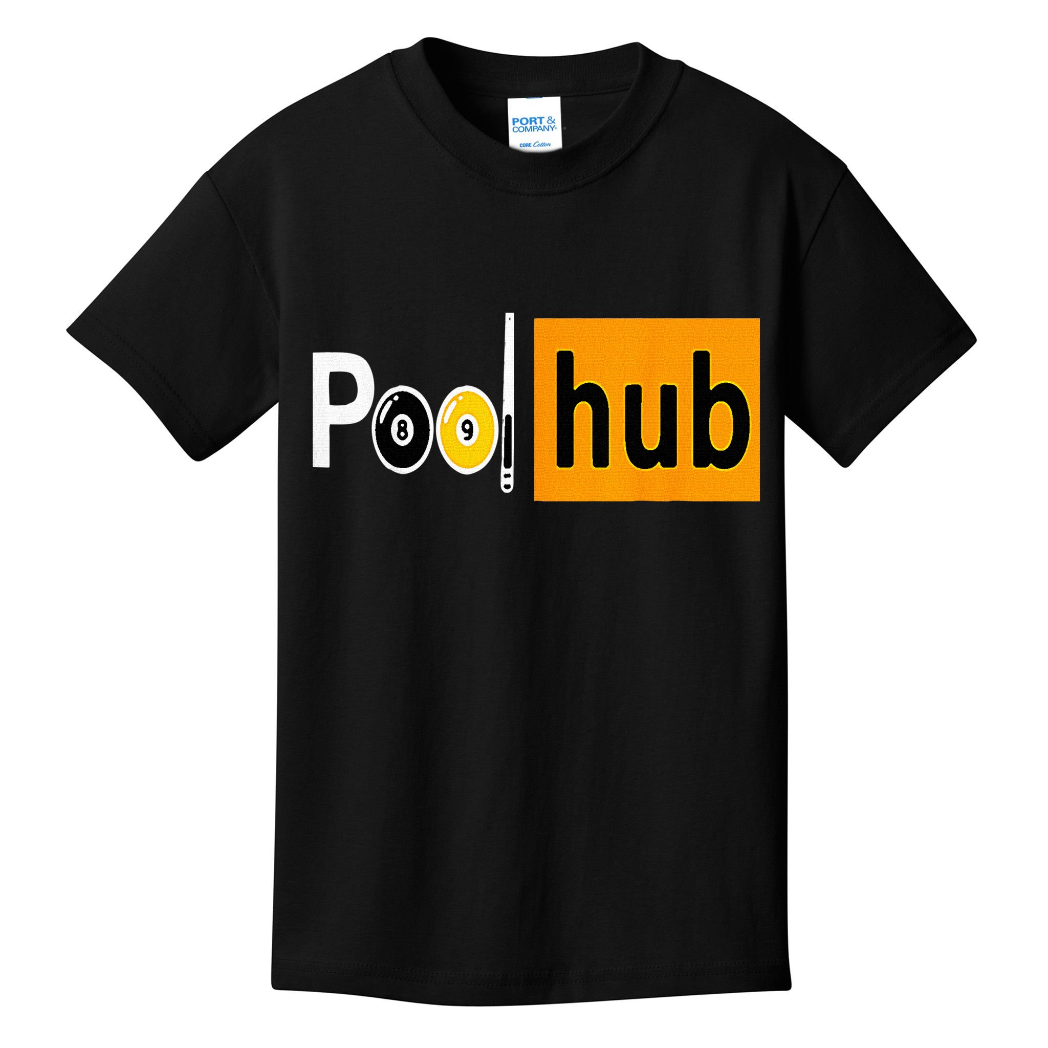 Pool Hub Funny Billiards Pool Team League Billiards Kids T-Shirt