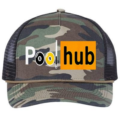 Pool Hub Funny Billiards Pool Team League Billiards Retro Rope Trucker Hat Cap