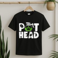 Pot Head Funny Coffee 420 Weed Lover Cannabis Marijuana T-Shirt
