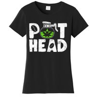 Pot Head Funny Coffee 420 Weed Lover Cannabis Marijuana Women's T-Shirt