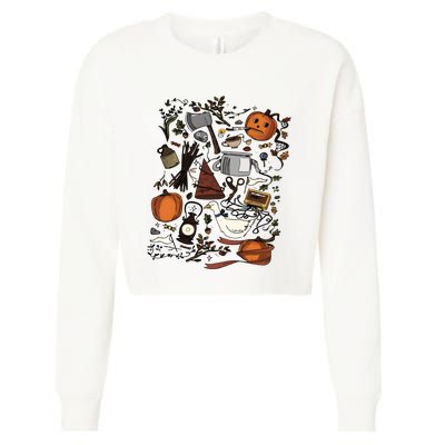 Pottsfield Harvest Festival Over The Garden Wall Cropped Pullover Crew