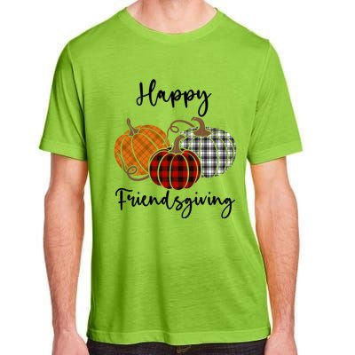 Plaid Happy Friendsgiving Funny Gift Friends Giving Funny Cool Gift Adult ChromaSoft Performance T-Shirt