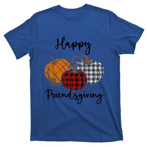 Plaid Happy Friendsgiving Funny Gift Friends Giving Funny Cool Gift T-Shirt