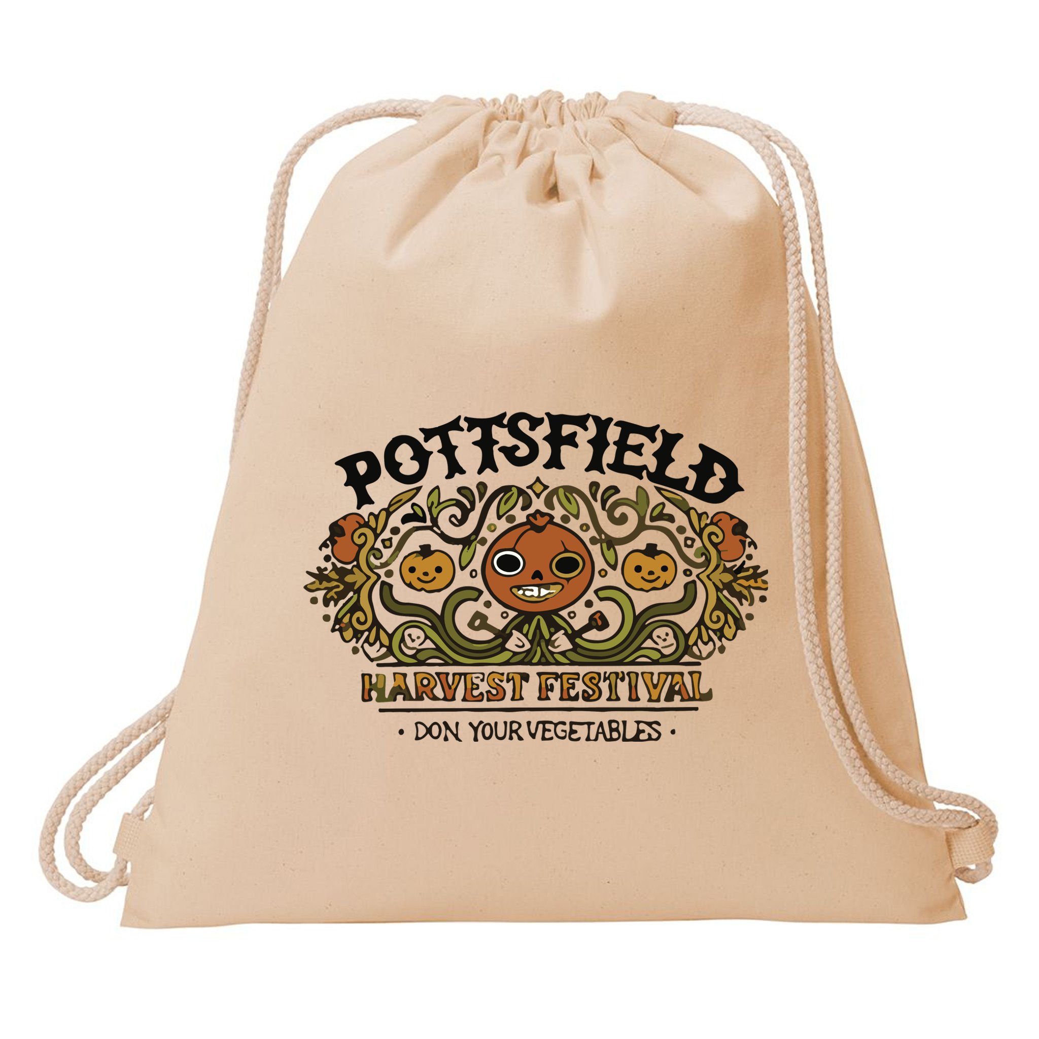 Pottsfield Harvest Festival Over The Garden Wall Drawstring Bag