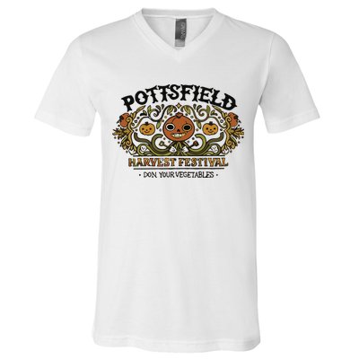 Pottsfield Harvest Festival Over The Garden Wall V-Neck T-Shirt