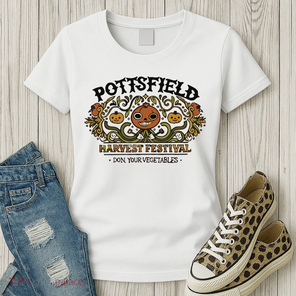 Pottsfield Harvest Festival Over The Garden Wall Womens T-Shirt