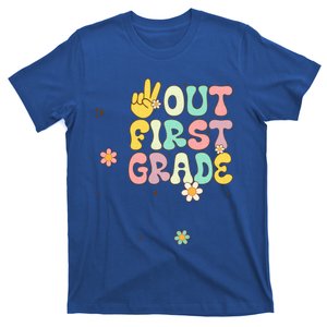 Peace Hand First 1St Grade Class Goodbye 1St Grade Funny Gift T-Shirt