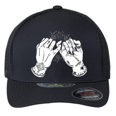 Promise Hands Funny Flexfit Unipanel Trucker Cap