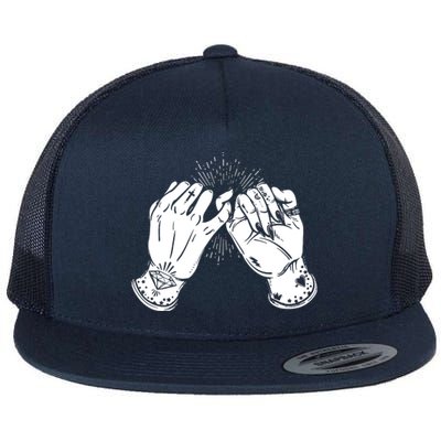 Promise Hands Funny Flat Bill Trucker Hat