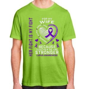 Purple Her Fight Wife Lupus Awareness Month Graphic Products Adult ChromaSoft Performance T-Shirt