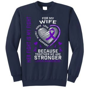 Purple Her Fight Wife Lupus Awareness Month Graphic Products Sweatshirt