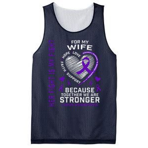 Purple Her Fight Wife Lupus Awareness Month Graphic Products Mesh Reversible Basketball Jersey Tank