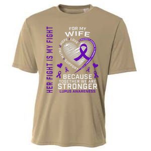 Purple Her Fight Wife Lupus Awareness Month Graphic Products Cooling Performance Crew T-Shirt