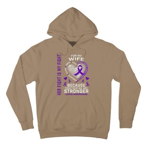 Purple Her Fight Wife Lupus Awareness Month Graphic Products Hoodie