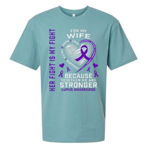 Purple Her Fight Wife Lupus Awareness Month Graphic Products Sueded Cloud Jersey T-Shirt