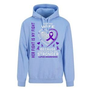 Purple Her Fight Wife Lupus Awareness Month Graphic Products Unisex Surf Hoodie