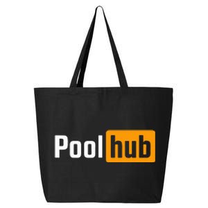 Pool Hub Funny Billiards Pool Player Quotes Parody Design 25L Jumbo Tote