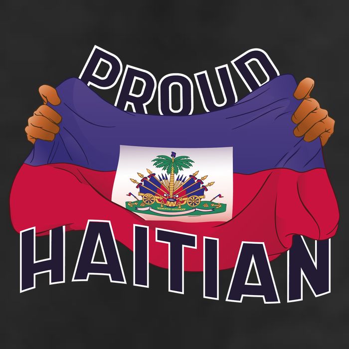 Proud Haitian Flag 7 Panel Mesh Trucker Snapback Hat
