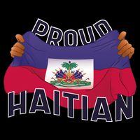 Proud Haitian Flag 16 in Basic Backpack