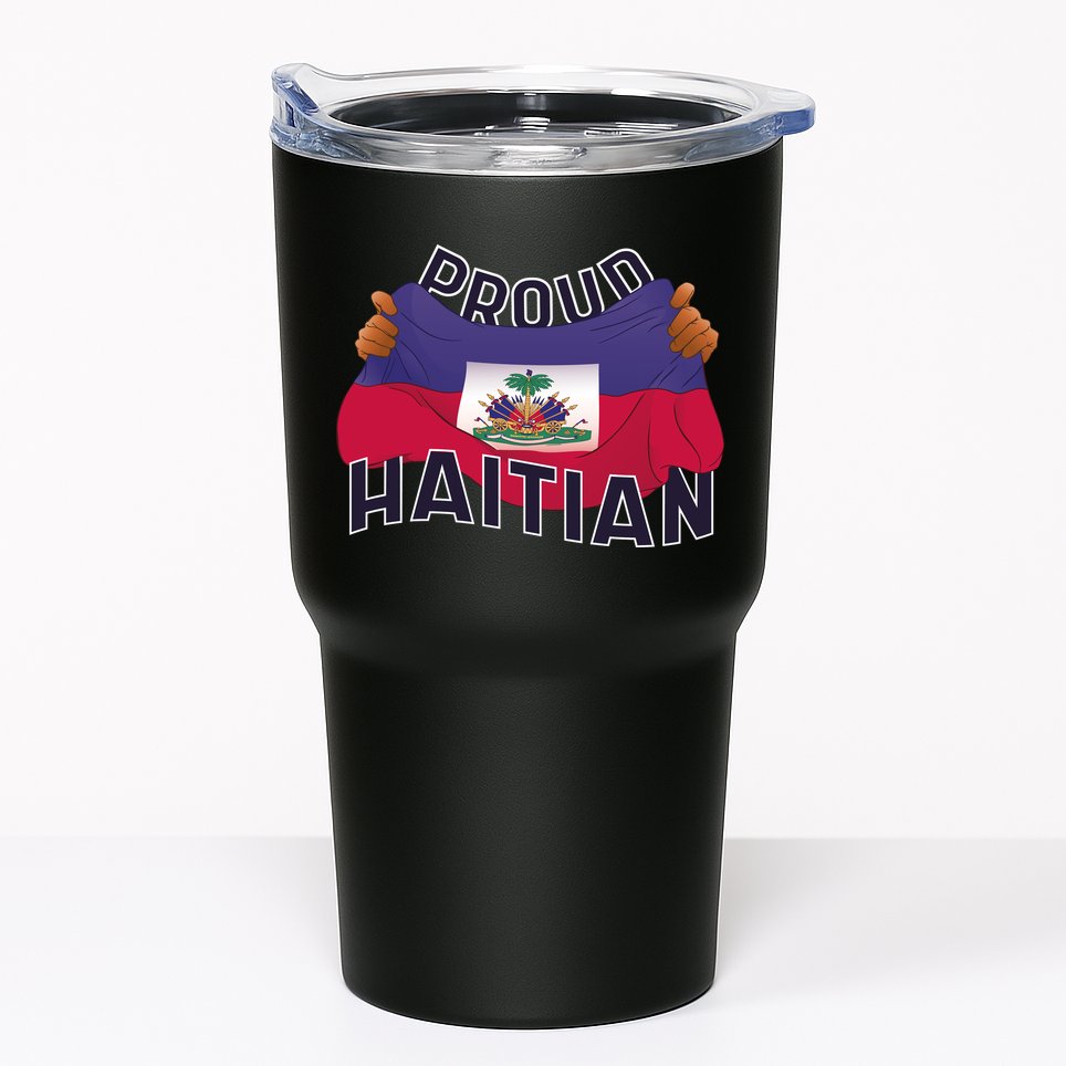 Proud Haitian Flag Tumbler