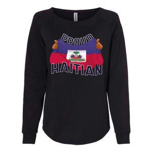 Proud Haitian Flag Womens California Wash Sweatshirt