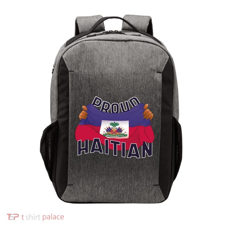 Proud Haitian Flag Vector Backpack
