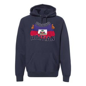 Proud Haitian Flag Premium Hoodie