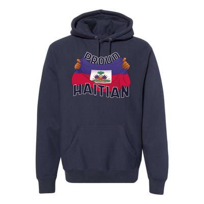 Proud Haitian Flag Premium Hoodie