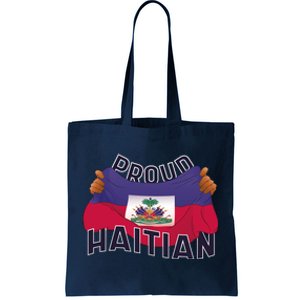 Proud Haitian Flag Tote Bag