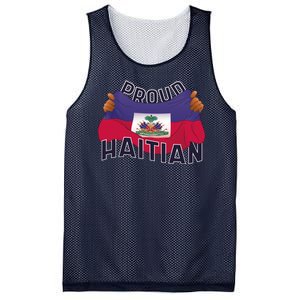 Proud Haitian Flag Mesh Reversible Basketball Jersey Tank