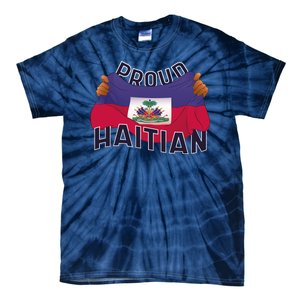 Proud Haitian Flag Tie-Dye T-Shirt