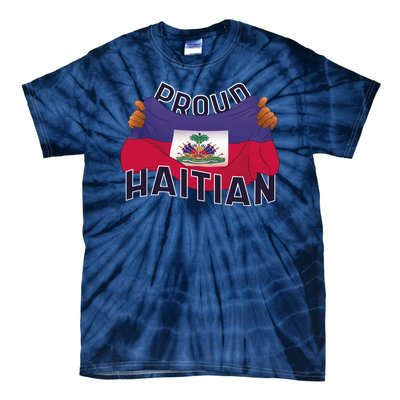 Proud Haitian Flag Tie-Dye T-Shirt