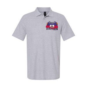 Proud Haitian Flag Softstyle Adult Sport Polo