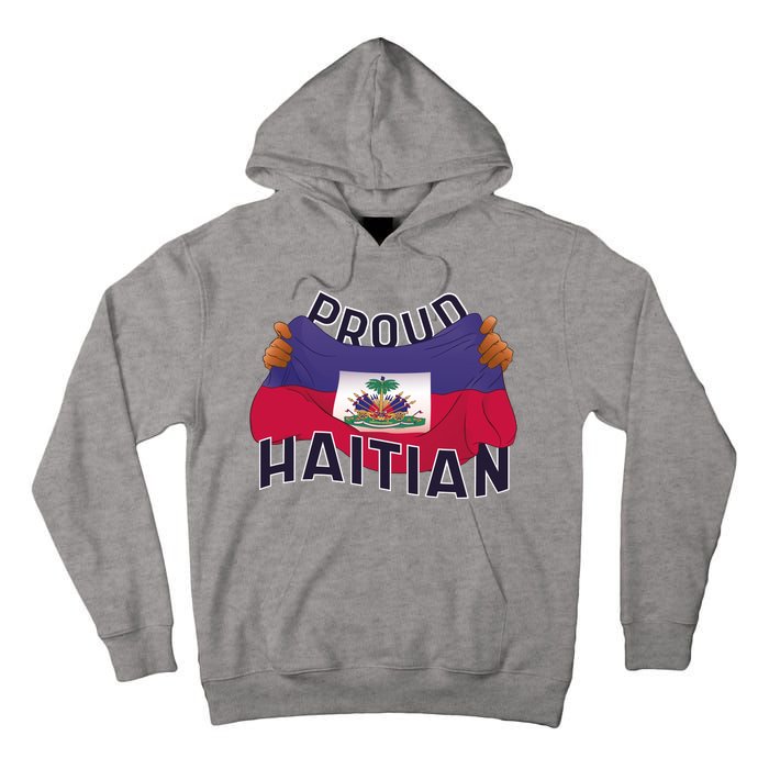 Proud Haitian Flag Tall Hoodie