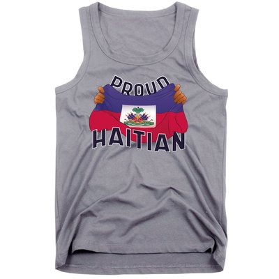 Proud Haitian Flag Tank Top