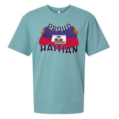 Proud Haitian Flag Sueded Cloud Jersey T-Shirt