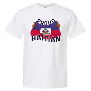 Proud Haitian Flag Garment-Dyed Heavyweight T-Shirt