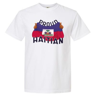 Proud Haitian Flag Garment-Dyed Heavyweight T-Shirt