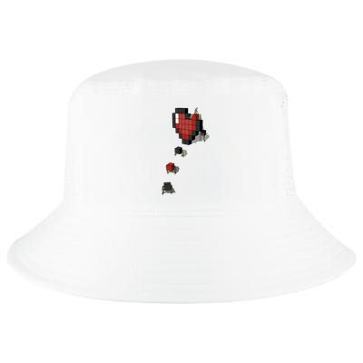 Pixel Heart Funny Gamer Cool Comfort Performance Bucket Hat