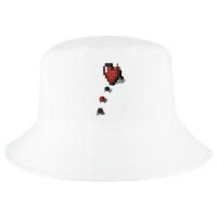 Pixel Heart Funny Gamer Cool Comfort Performance Bucket Hat