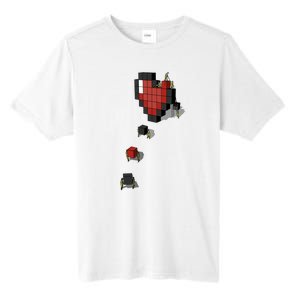 Pixel Heart Funny Gamer Tall Fusion ChromaSoft Performance T-Shirt