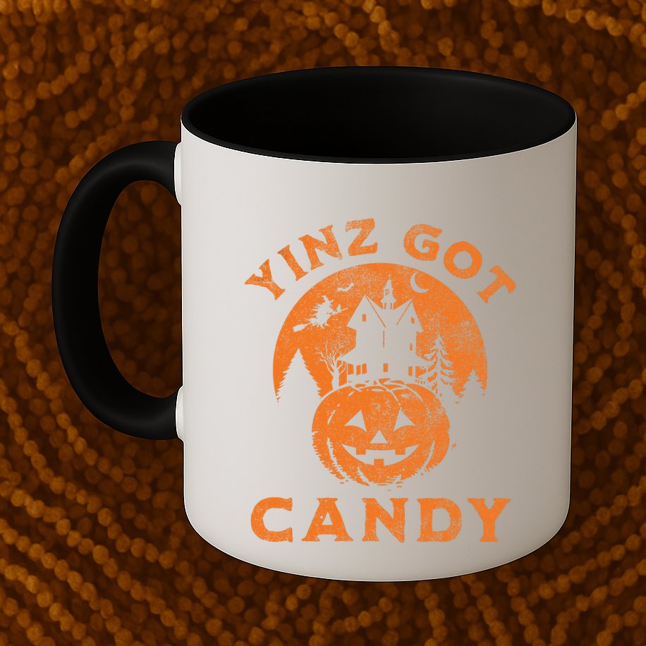 Pittsburgh Halloween Funny Yinz Got Candy Trick Or Treat Gift Mug